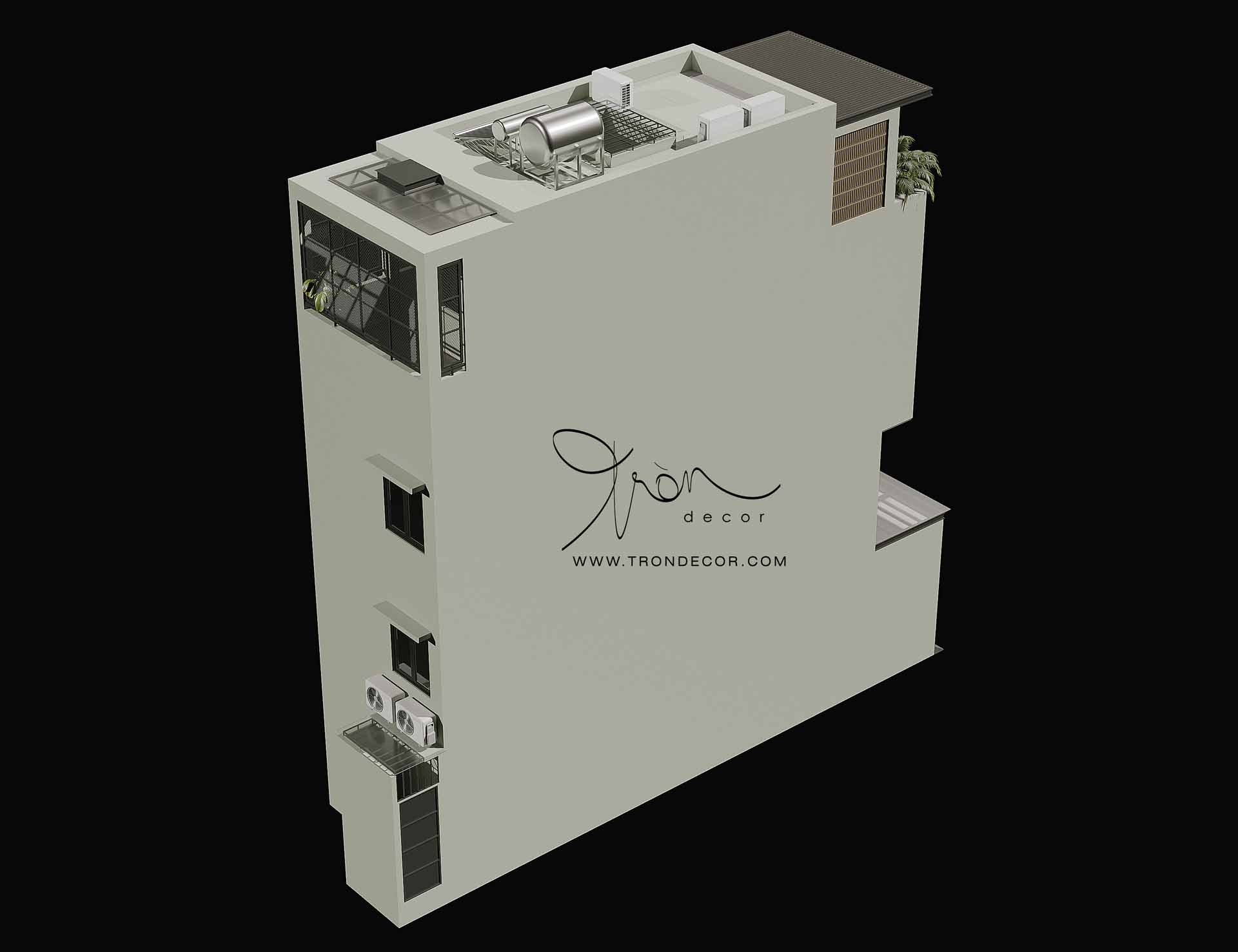 THIẾT KẾ NHÀ PHỐ 190M2