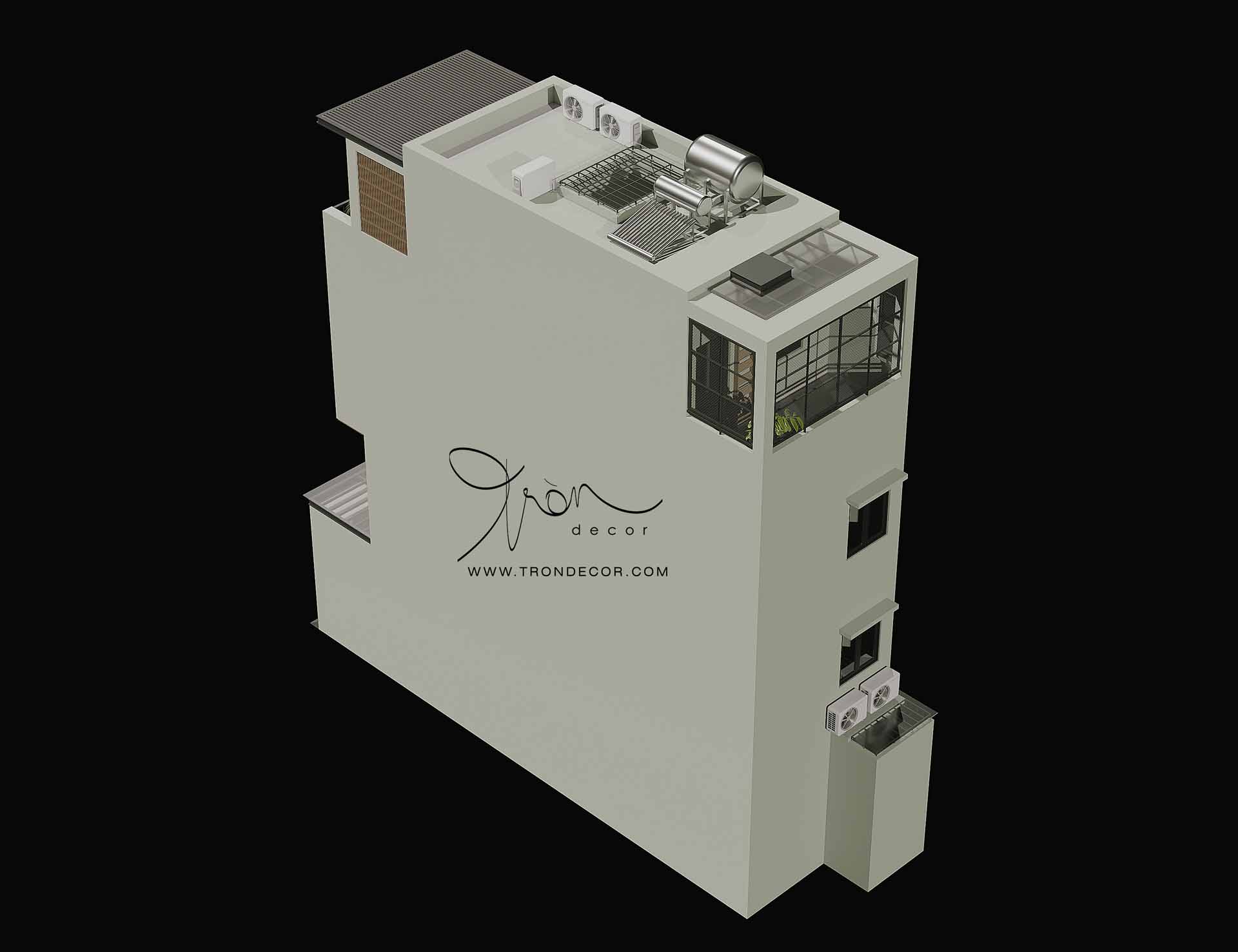 THIẾT KẾ NHÀ PHỐ 190M2