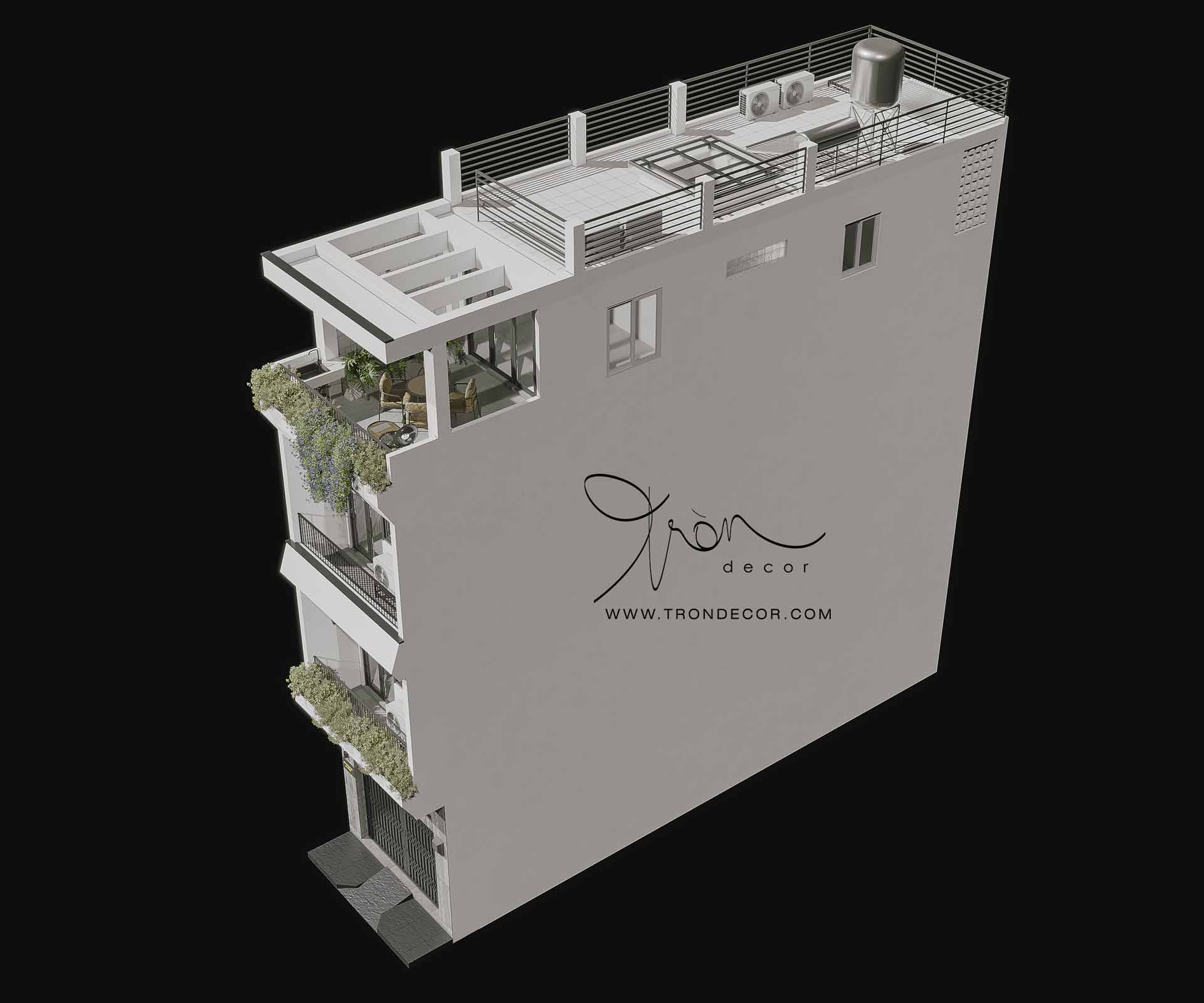 THIẾT KẾ NHÀ PHỐ 245M2